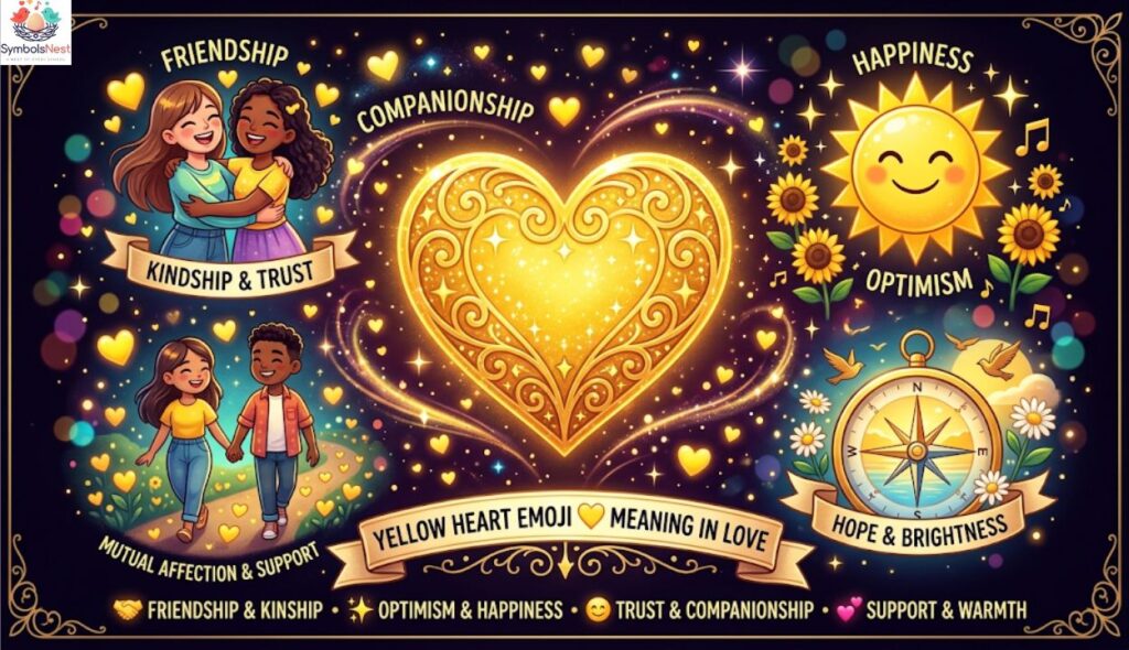 ๐ Yellow Heart Emoji Meaning in Love