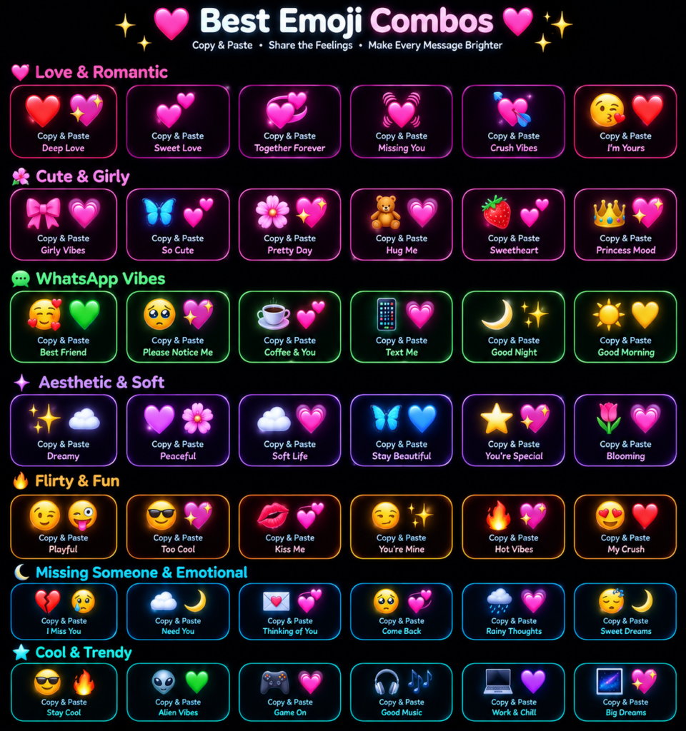 Best emoji combo for copy and paste