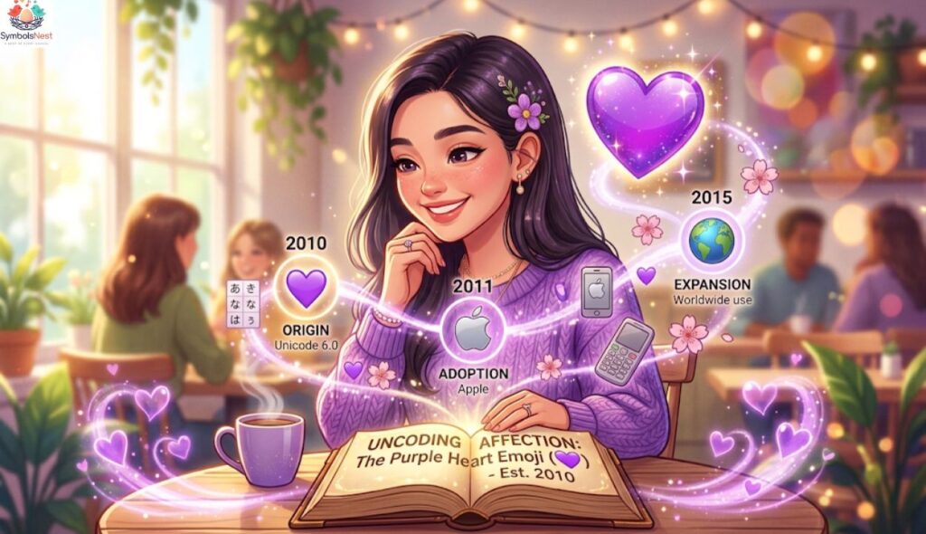 ๐ฐ๏ธ Origin & Background of the Purple Heart Emoji