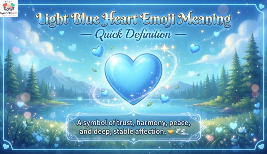 ๐ Light Blue Heart Emoji Meaning โ Quick Definition