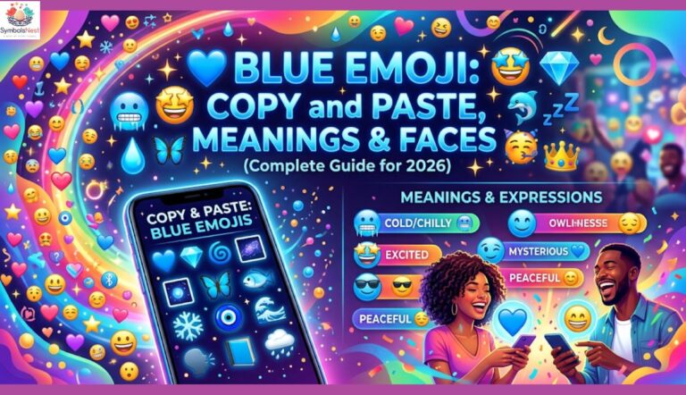 💙 Blue Emoji: Copy and Paste, Meanings