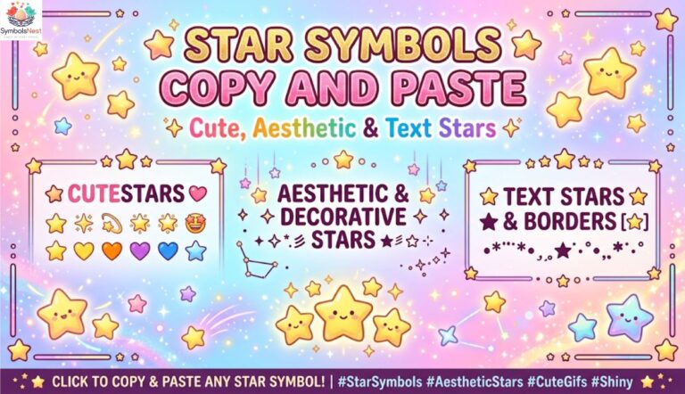 ⭐ Star Symbols Copy and Paste: