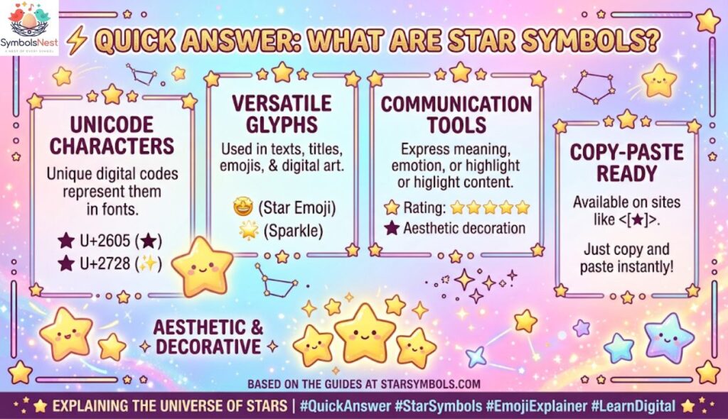 ⚡ Quick Answer: What Are Star Symbols?