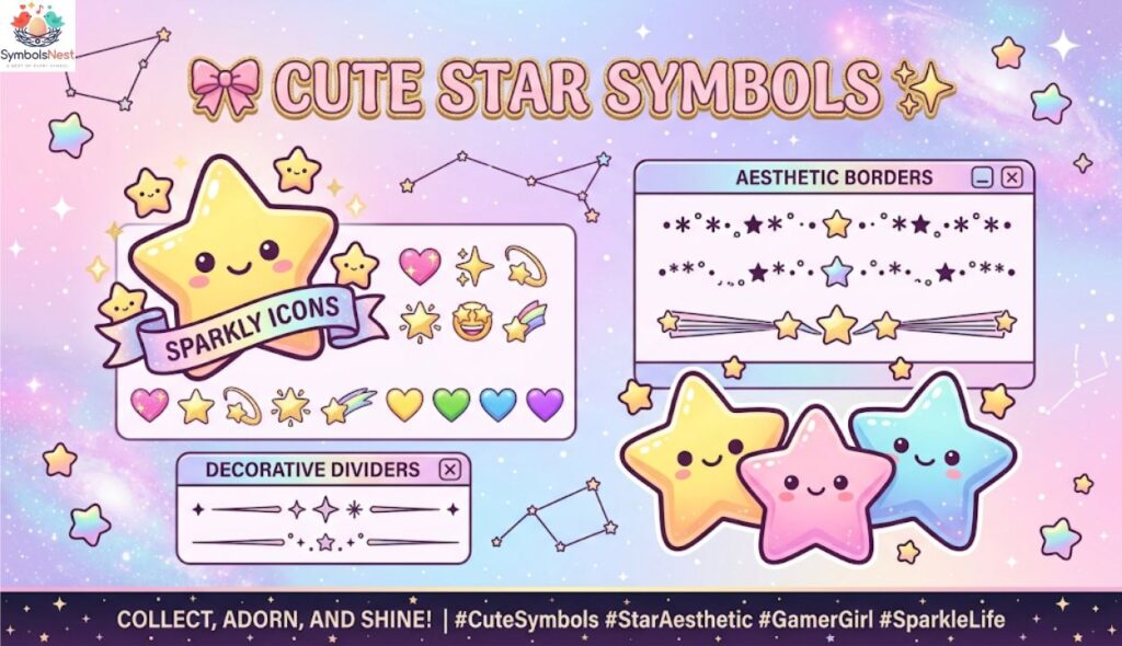🎀 Cute Star Symbols ✨