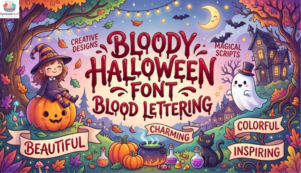 🩸 Bloody Halloween Font and Blood Lettering